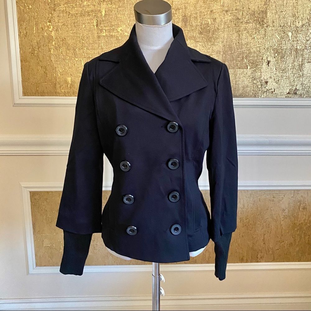 NWT Cartise black double breasted lined blazer 2